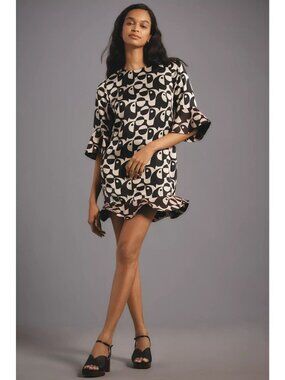 Farm Rio x Anthropologie Geo Toucan Mini Dress Size Small NWT Yin Yang